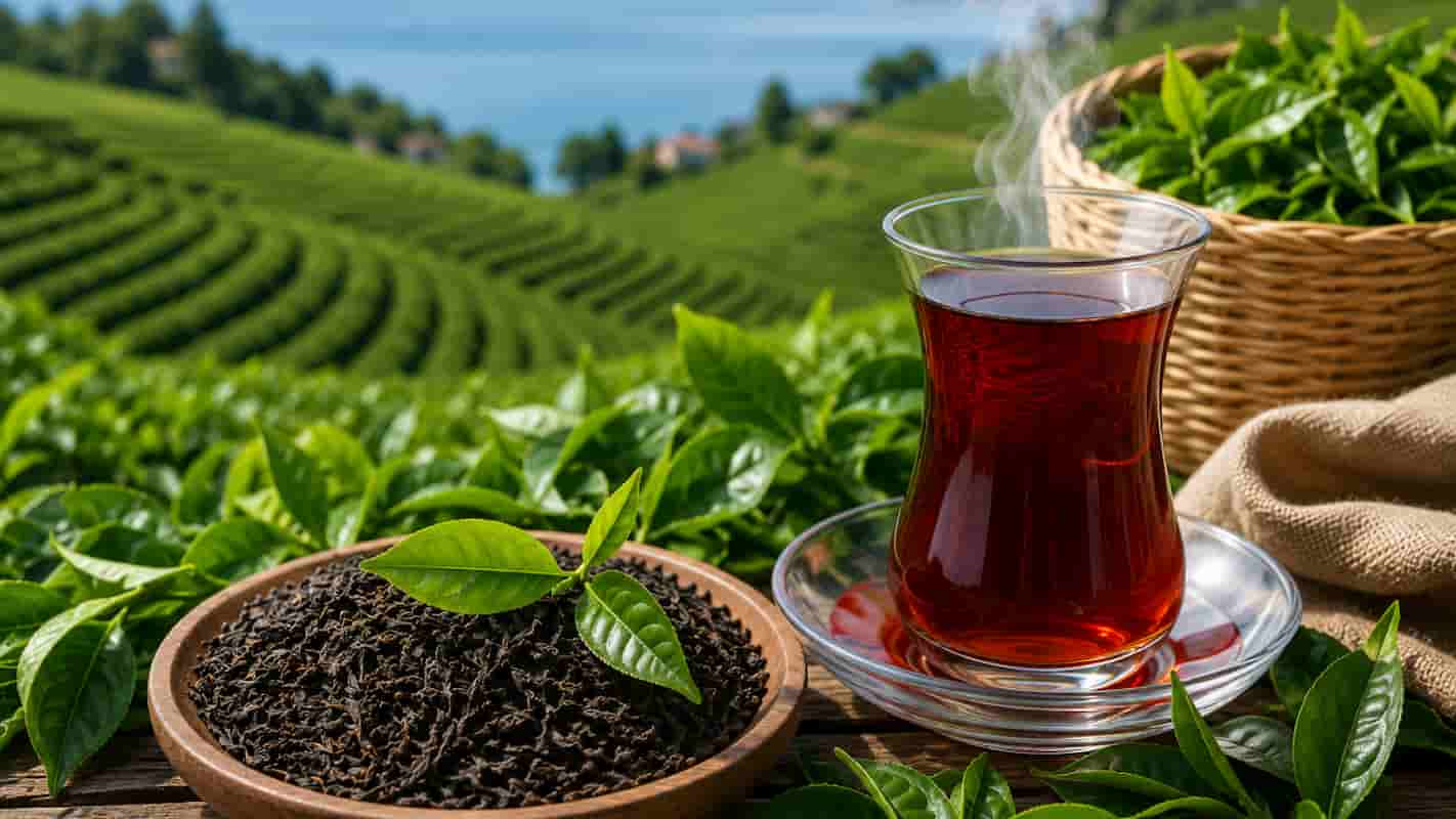 چای بهاره گیلان تهیه شده از برگ های تازه باغ های مرتفع لاهیجان و مناطق مجاور